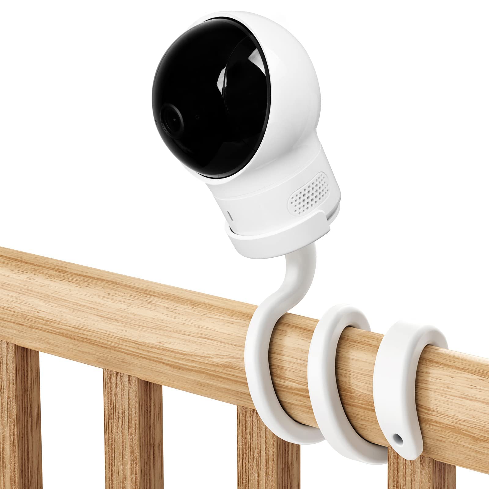 Photo 1 of Aobelieve Baby Camera Flexible Twist Mount for Eufy Spaceview Baby Monitor E110, Spaceview Pro Baby Monitor E210, and Eufy Wi-Fi Baby Monitor 2