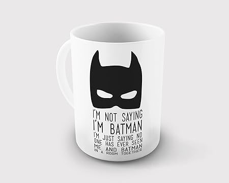 Happy GiftMart Ceramic WBs Officially Licensed I Am Not Saying I Am Batman Coffee Mug for Batman Lovers, 325ml