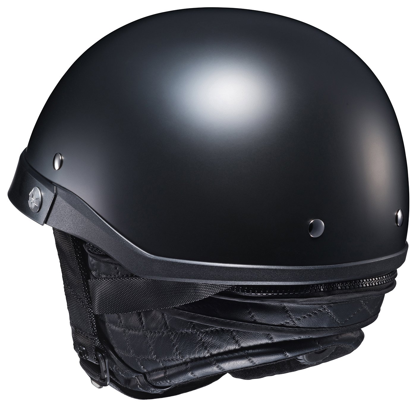 Matte Black, Large 494614 HJC CLIronroad Motorcycle HalfHelmet