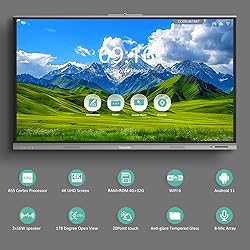 Shiarffe 65 Inch Smart Board 4K UHD Smartboard