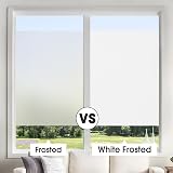 Lifetree Frosted Window Film 44.5x200cm Self-Adhesive Privacy Film White view 4