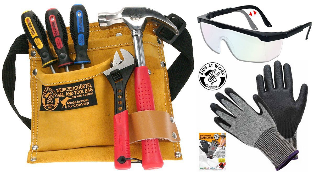Kids at Work Werkzeuggürtel für Kinder - Kinder Werkzeuggürtel