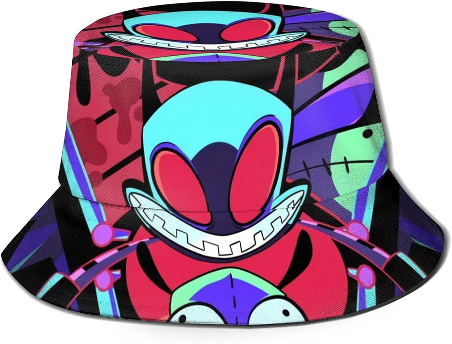 Anime Invader Zim Fisherman Hatnovelty Travel Hat Sun Cap Foldable