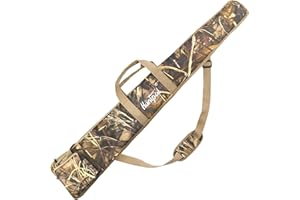 HUNTPAL 52" Soft Rifle Case for Gun Storage and Transport, Water-Resistant Tactical Gun Bag with Zipper Closure, Adjustable Shoulder Strap, Carry Handle and External Accessory Pocket