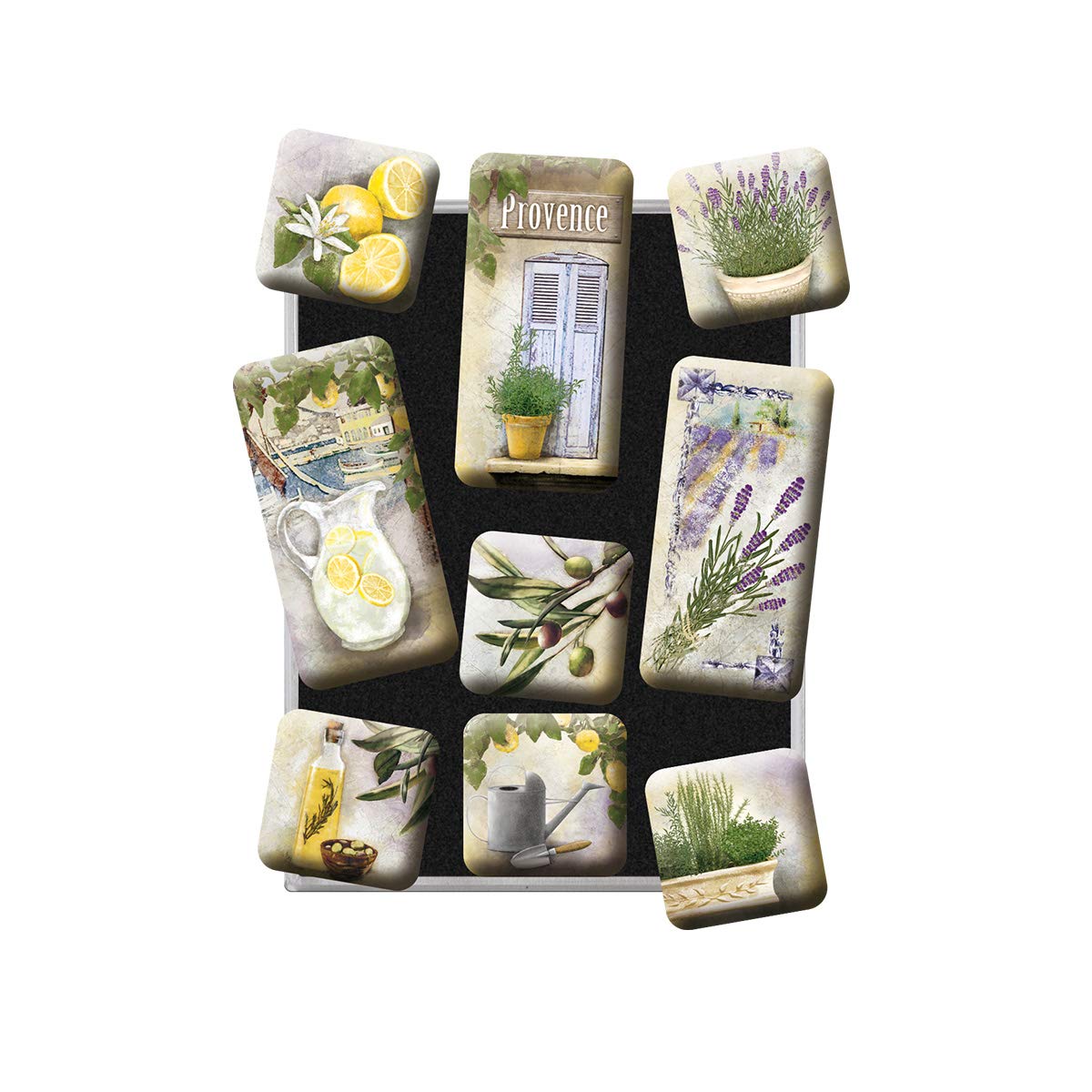 Nostalgic-Art 83068 Home Country and Mediterranean, Magnet Set 9–Piece