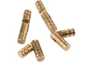 DOPHEE 20Pcs Brass Barrel Hinge Hidden Invisible Concealed Hinges for Jewelry Keepsake Box Cabinet Door Barrel Hinges