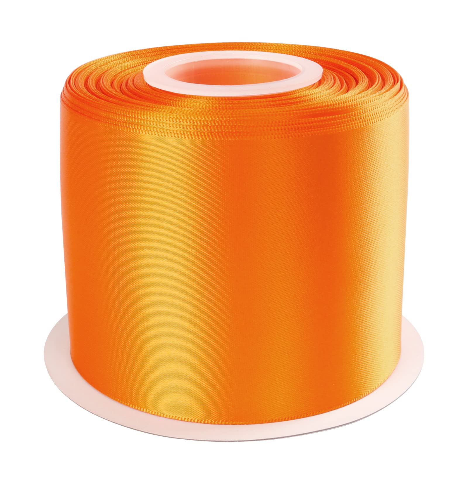AVANAVA 75mm Wide Ribbon Double Face Satin Ribbon - 22 Meters (668-Orange Peel)