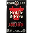 Kettle & Fire Beef Bone Broth, 100% Grass-Fed, Whole30, Gluten Free, 16.9 Oz (Pack of 6)