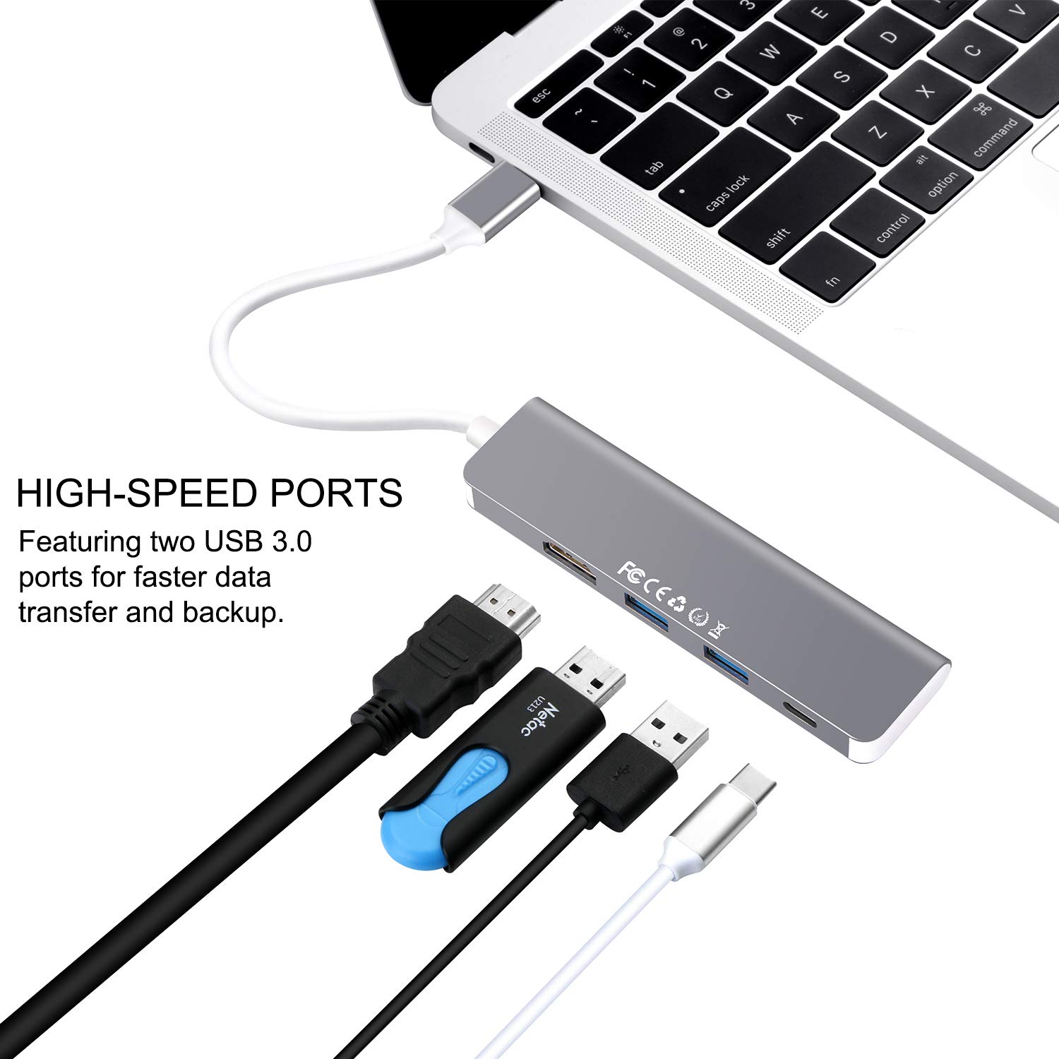 USB C HUB HDMI 4K Samsung Dex Station for for Galaxy S9/S8/Note 9/8,Nintendo Switch Adapter with 2 USB 3.0,PD for MacBook Pro& More