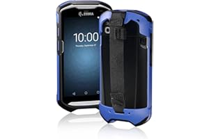 IYOUBOL TC51 TC52 TC56 TC57 TC510K Case with Hand Strap - Protective & Ergonomic for Zebra Handheld Barcode Scanners SG-TC5X-EXO1-01 SG-TC5X-EXONHS-01 (Blue)