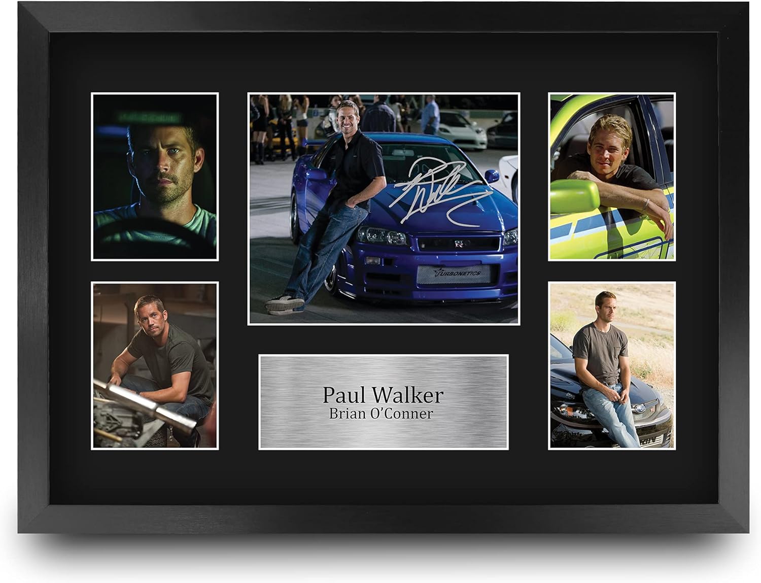 Photographs - HWC Trading Paul Walker Fast and Furious 16 x 12 inch (A3) Printed Gifts Signed Autograph Picture Display for Movie Memorabilia Fans - 16
