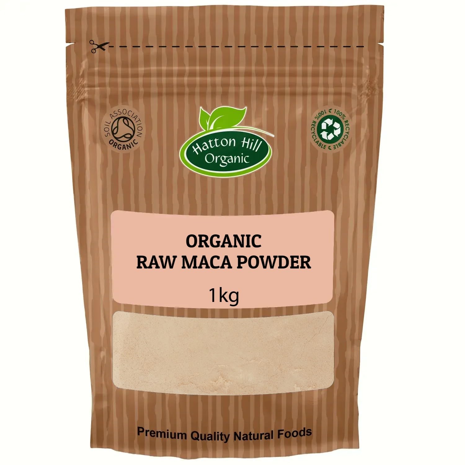 Organic Raw Maca Powder 1kg by Hatton Hill Organic - Free UK Delivery