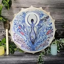 FIRLAR Shaman Drum,10 Inch Hand Drum With Drum