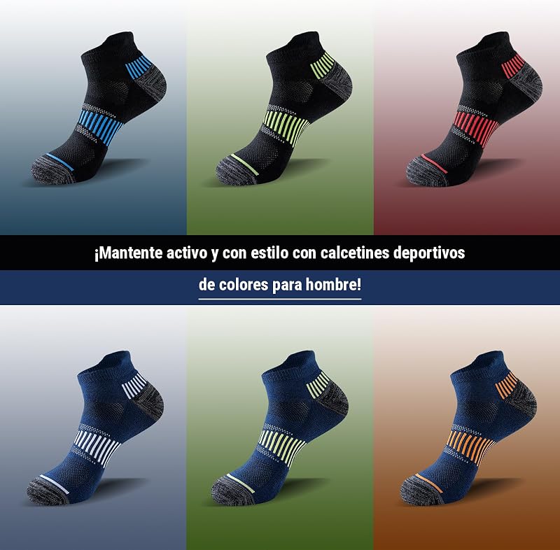 Calcetines Deportivos Hombre, 6 Pares, Cortos y Acolchados — foto 7 de 8