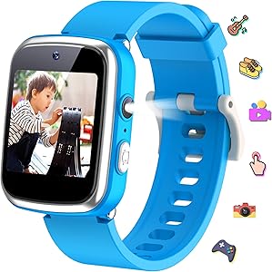 KeBuLe Kids Watch Educational Electronic Toys Touch Screen Smart Watch Toys for 5-10 Year Old Boys Girls Toddler Watch HD Dual Camera Watch Birthday for Kids USB Charging