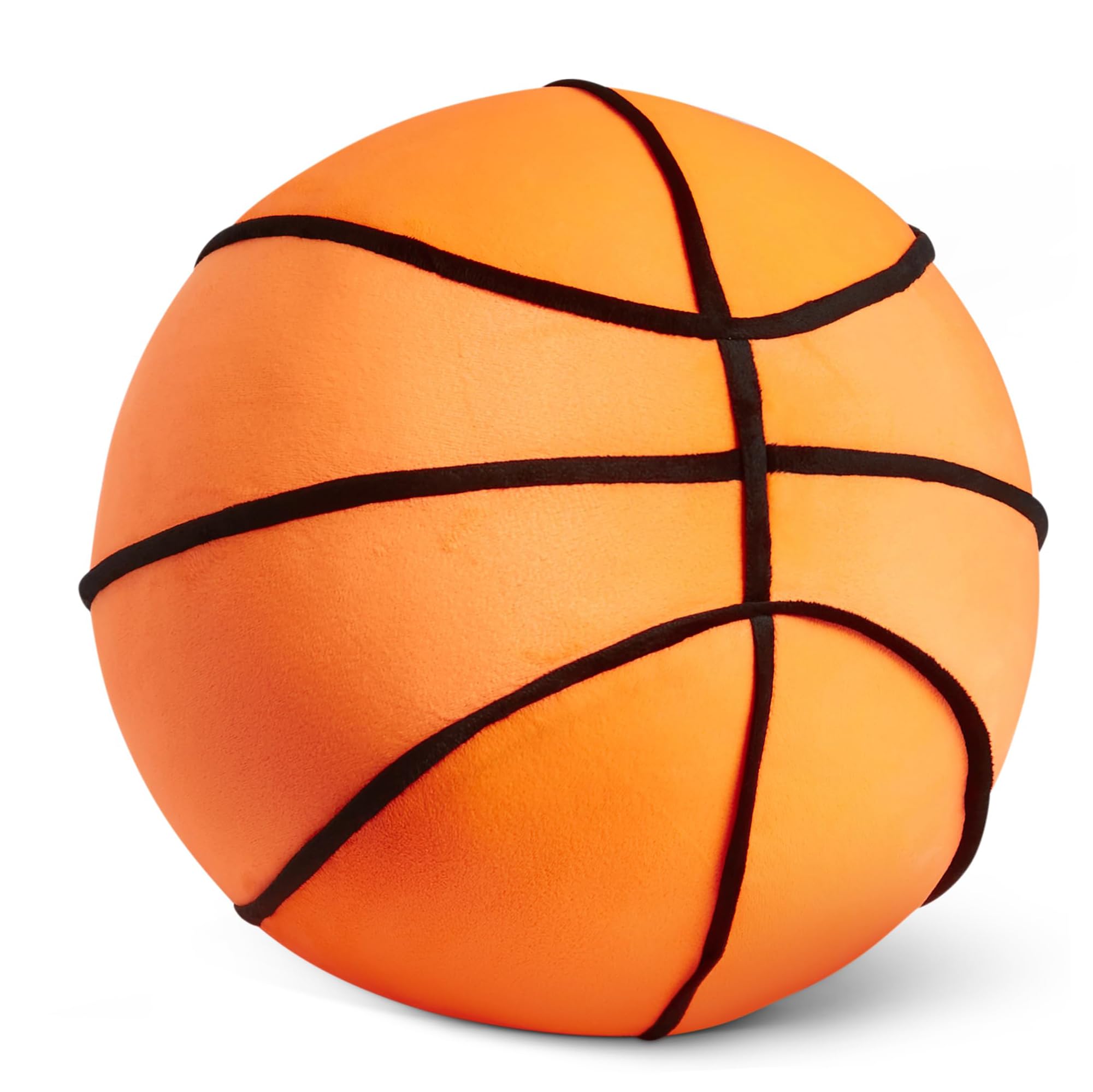Amazon Basics Kids Plush Basketball Pillow, Soft Premium Material, Room Décor, Oeko-TEX Certified