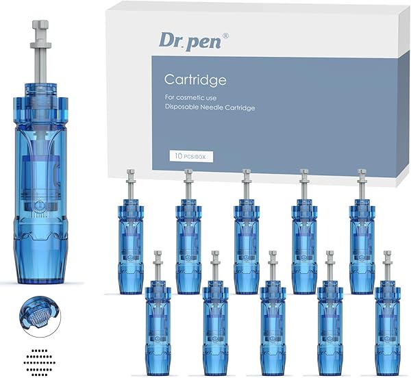 10 Stück Microneedling Nadeln 36 Pins Ersatz Dermapen Nadeln Microneedling Pen Nadelpatronen Micro Nadeln Kartuschen für Derma-Pen A8S/M8S/A9 mit Bajonett Port EN47-10-36P