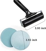LAMXD 4-Inch Rubber Brayer Roller & Plastic Stamp Pressure Plate view 5