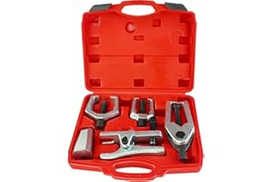 YuYBrightmi 5-Piece Professional Front End Service Tool Kit | Pitman Arm Puller, Ball Joint Separator & Tie Rod Remover for P