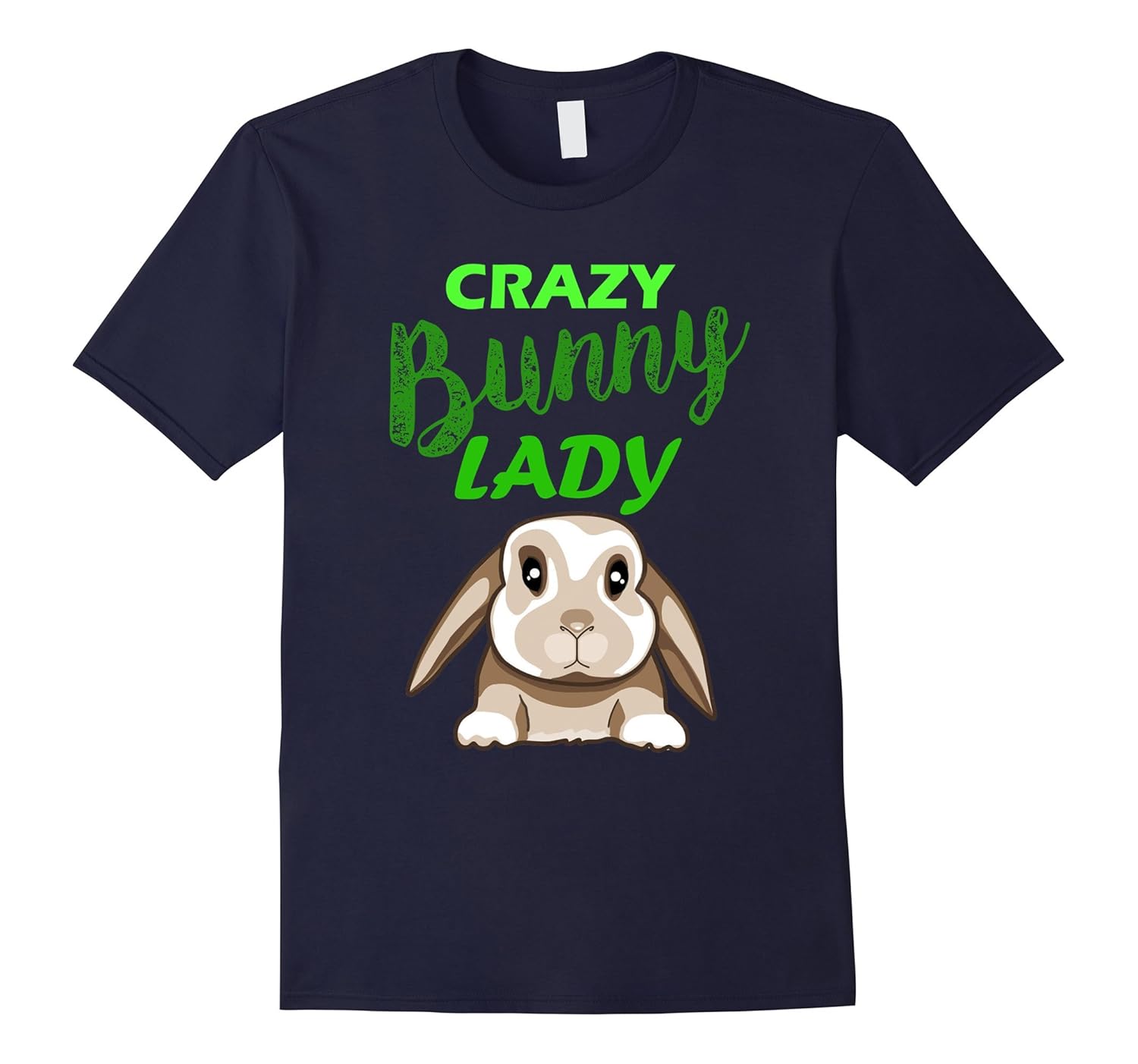 Crazy Bunny Lady Rabbit/Bunny T-Shirt-Rose