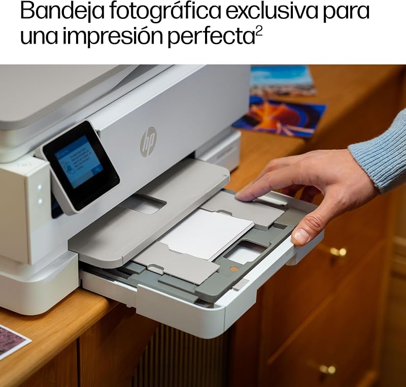 Envy Photo 7930, impressora multifunção a jato de tinta a cores A4, Wi-Fi de banda dupla, impressão automática face dupla, ADF de 35 folhas, bandeja fotográfica, 6 meses de tinta instantânea