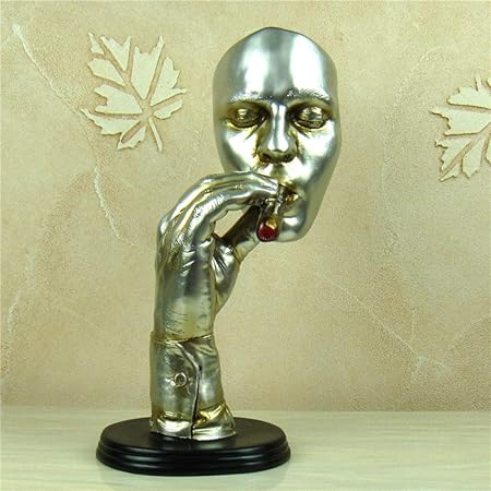 Zzzddd Lpture De Bureau Sculpture Creative De L Homme Portrait Pour Fumeurs De Cigare Resume Figure En Resine Decoration Buste Parure Pour L Artisanat Et Cadeaux Entreprise Catalogue De Cadeaux D Art Amazon Fr Cuisine Maison