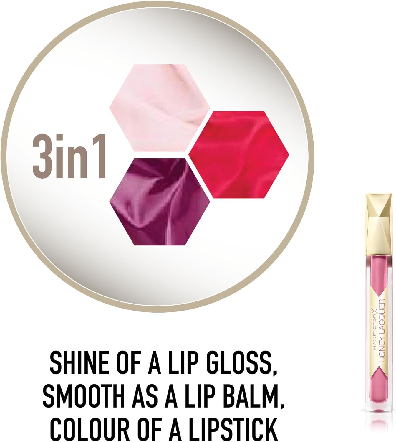 Max Factor Colour Elixir Honey Lacquer Lip Gloss, Honey Lilac, 3.8 ml - Image 5