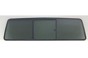 NAGD Rear Sliding Window Glass 3 Panel Back Slider (Gasket Not Included) Compatible with Ford F-Series Pickup Super Duty F100 F150 F250 F250HD F350 F600 F700 F800 1973-1996 Models