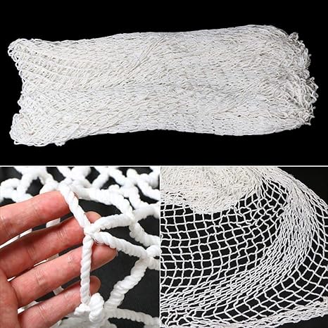 Faserseile Schutznetz Sicherheitsnetz Nylon Ladungs Seilnetz Weiß
