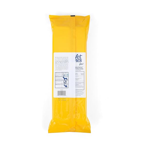 WET ONES FOR PETS MULTIPURPOSE DOG WIPES WITH ALOE VERA, TROPICAL SPLASH SCENT – EXTRA LARGE PET BATHING WIPES WITH WET LOCK SEAL FOR DOG PAWS & ALL OVER USE, 10 COUNT