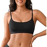 Seamless Wireless Bra for Women Unlined Unpadded Bralette with Nipple Covers Comfort Cami Top Bra Breathable Smooth Bras