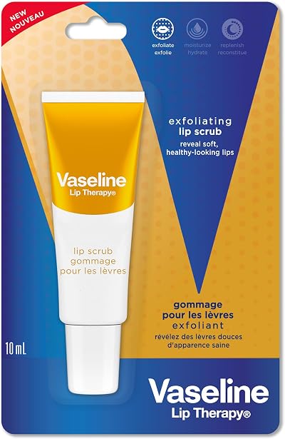 Vaseline Lip Therapy Reveal Lip Scrub 10ml Gentle Exfoliator Dry Chapped Lips