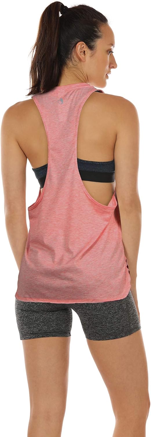 icyzone Workout Tank Tops for Women - Running Muscle Tank Sport Exercise Gym Yoga Tops Athletic Shirts(Pack of 3) at  Women’s Clothing store