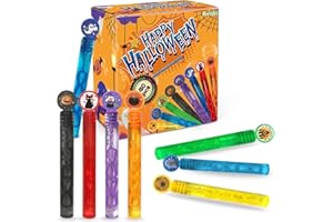 AVISKI 40 Pack Halloween Bubble Wands, Mini Bubble Wands for Halloween Party Favors, Toys for Girls Boys Kids Toddler Adults, Party Bag Stuffers Goodie Bag Filler, Classroom Prizes