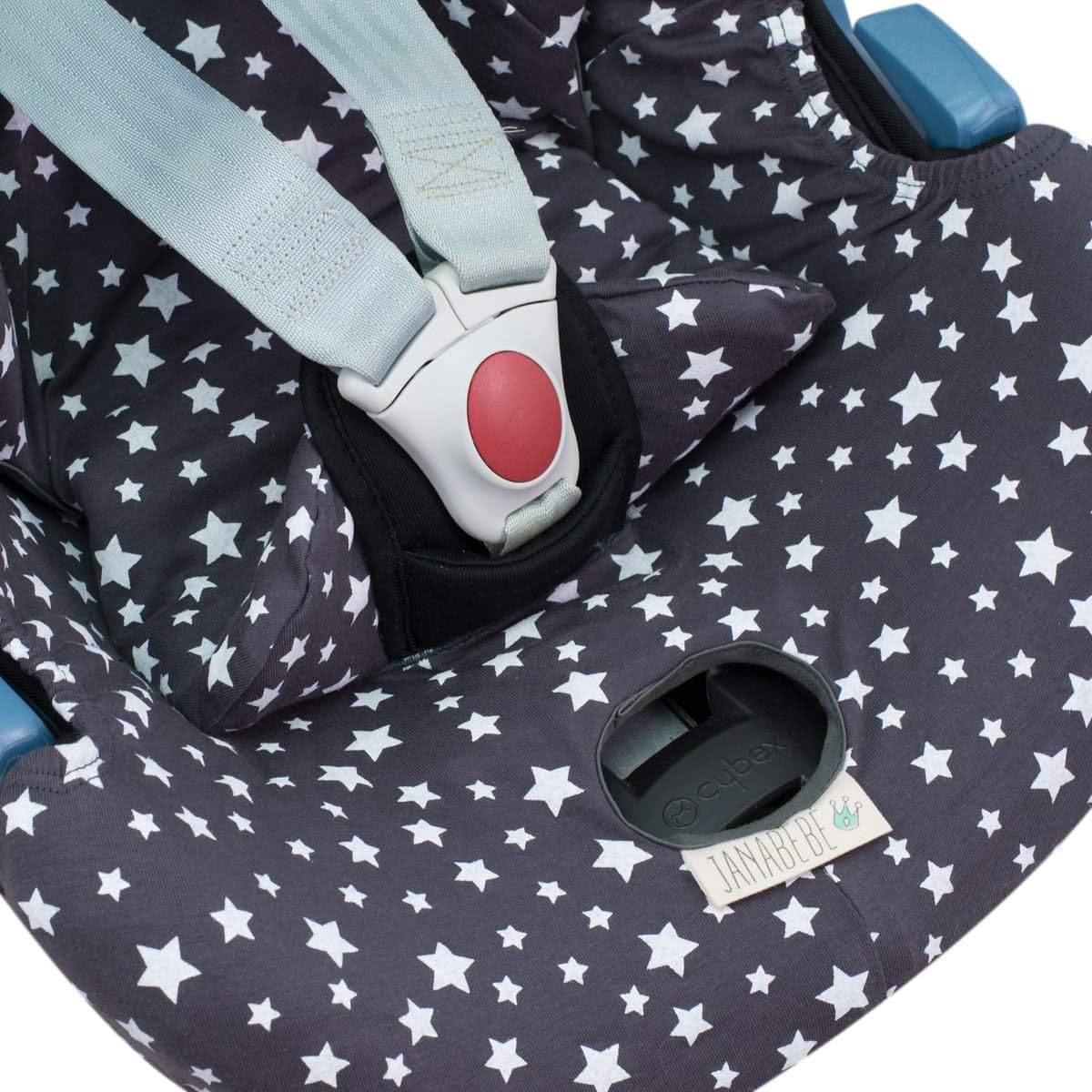 JYOKO KIDS Baby Car Seat Cover Liner Compatible with Cybex Aton Cloud- Q-M-2-4-5, Made with Soft and Organic Cotton - Image 5