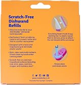 Scrub Daddy Dish Wand Replacement Heads 2 Pack Pink FlexTexture Sponges view 5
