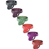 iKingsky Men's Colorful Cheeky Thong Sexy Mini Cheek Underwear Sext Quick-dry Under Panties for Men