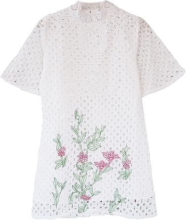 white eyelet dress amazon