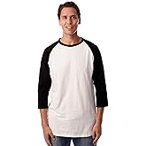 At The Buzzer Men’s Baseball Tee Shirt with ¾ Raglan Sleeves