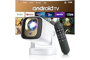 [ Auto Focus/Short Throw ] 1080P Native Projector 4k, WiFi 5G and Bluetooth 5.4, Built in Apps, Mini Portable Projecteur HY26