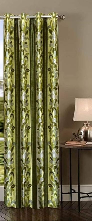 Buy Inaayat Creations Eyelet Gold Touch Polyester Curtains For