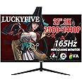 luckyfive Monitor, 27 Inch 2560 x 1440 HDR Gaming Monitor with Built-in Speakers, Tilt Adjustable, VESA Mountable, Supports H