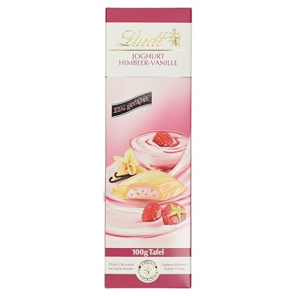 Lindt Sprungli Joghurt Himbeer Vanille Weiss 100 G Amazon De