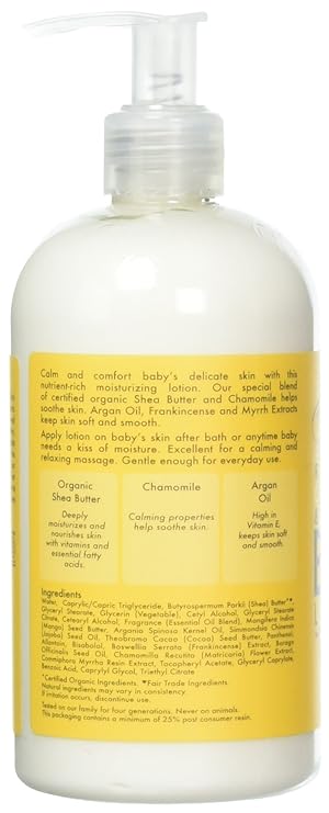 shea moisture baby lotion with frankincense & myrrh