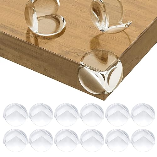 12 PCS Baby Table Corner Protectors, Corner Protectors for Children's Safety for Office, Crib, Fireplace, Table, Molle Corners & Edges