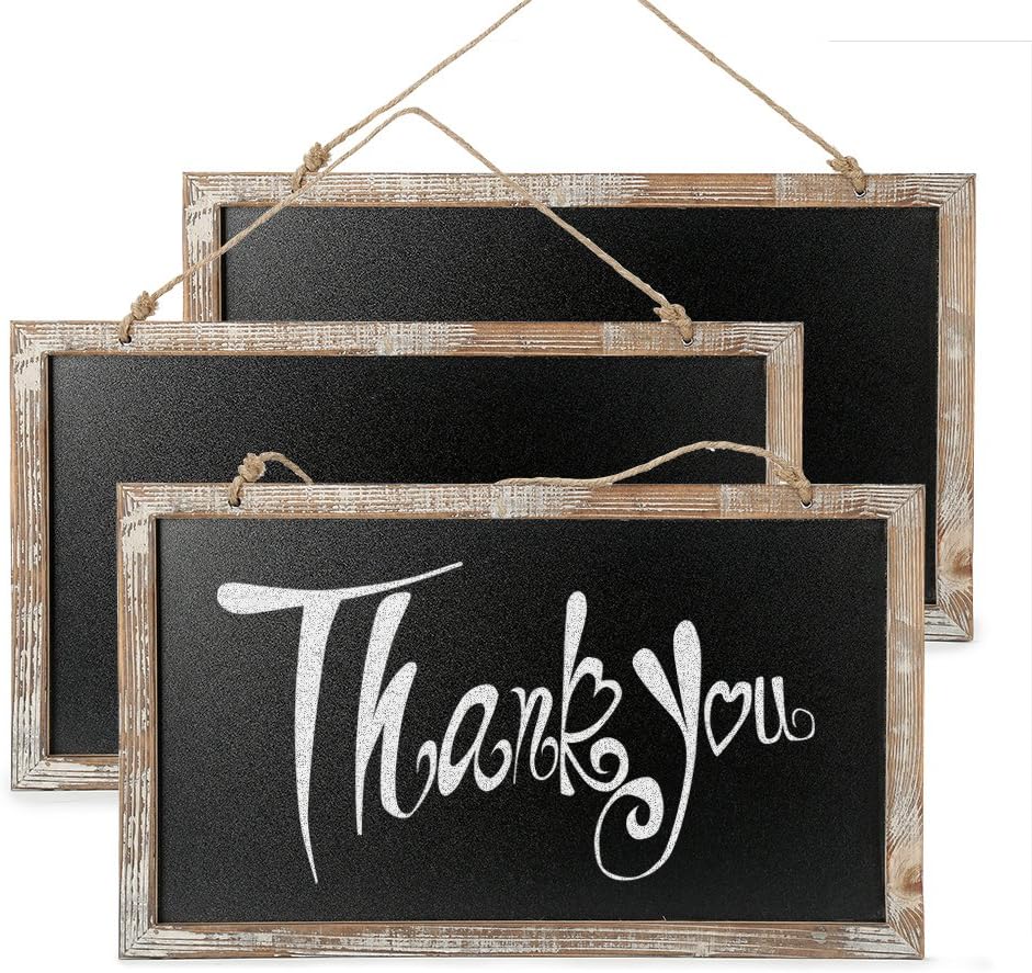 CALIFORNIA CADE ELECTRONIC Chalkboard - Chalkboard Sign-Vintage Framed Kitchen Chalkboard-Decorative Chalk Board for Rustic Wedding Signs, Kitchen Pantry & Wall Decor (3, 10.517.5 in): Home & Kitchen