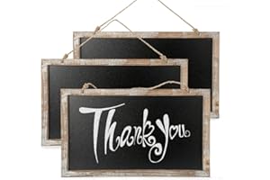 CALIFORNIA CADE ELECTRONIC Chalkboard - Chalkboard Sign-Vintage Framed Kitchen Chalkboard-Decorative Chalk Board for Rustic Wedding Signs, Kitchen Pantry & Wall Decor (3, 10.5 * 17.5 in)