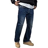 JMIERR Mens Jeans Regular Straight Fit Casual Stretch Denim Pants