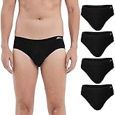 Molasus Men's Breathable Cotton Briefs Underwear No Fly Covered Waistband Underpants(S-3XL)