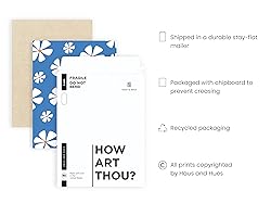 HAUS AND HUES Daisy Flower Painting - Blue Floral
